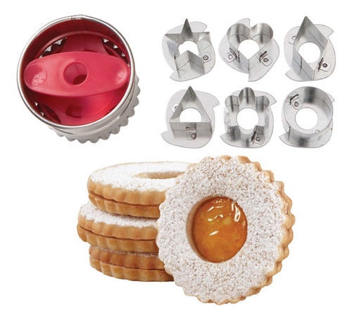 Cortantes Metálico Redondo Galletas Linzer Wilton