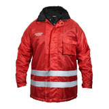 Parka Térmica Roja D867 - Guardia De Seguridad