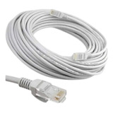 Cable De Red Utp Cat5e Armado Con Rj45 Cat5e, 30 Metros Gris