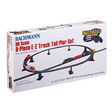 Bachmann Trenes 8 Pc. E-z Pista Pier Alto Set - Escala Ho.