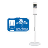 Kit Despachador Gel Antibacterial + Pedestal Anticontacto V2