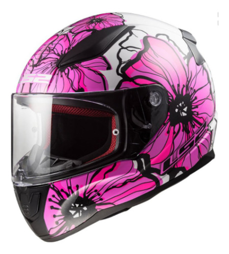 Casco Integral Ls2 Ff 353 Rapid  Rosa En Litto Motos 