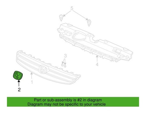 Emblema  H  Delantero Civic 2001/2002 Foto 3