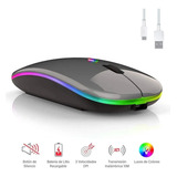 Mouse Ratón Compatible Con Macbook Inalámbrico Gris