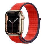Correa Nylon Compatible Iwatch Apple Watch 42/44/45mm Rojo
