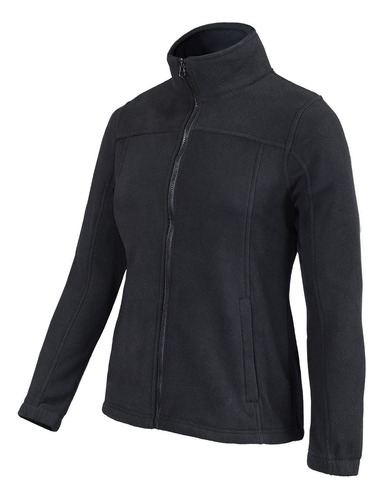 Chaqueta Micropolar Antipiling Mujer Negro Topsafe 