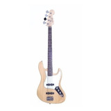 Bajo Electrico Parquer Jazz Bass Pasivo Natural Con Funda