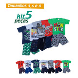 Kit Lote 6 Conjuntos Roupa Infantil Menino Masculino Atacado