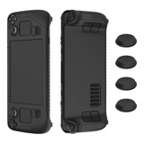 Funda Para Steam Deck Case Silicona Protectora Negra