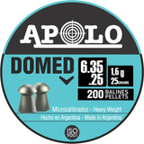 Diabolos Balines Apolo Domed .25  (6.35mm) X 200 Und 25gr