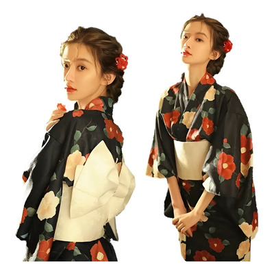 Disfraz De Geisha Yukata Sasanqua Obi Bow Para Mujer