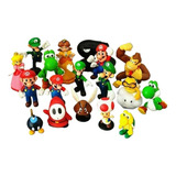 18 Mario Bros - Mini Figura De Juguete Yoshi Luigi Sapo Donk