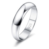 Diamday Anillo De Plata De Ley 925 Para Mujeres Y Hombres, A