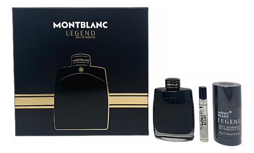 Mont Blanc Legend (edp) Set De 3 Pz Para Hombre