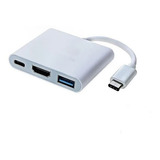 Adaptador Hub Usb C A: Usb 3.0 / Hdmi/ Usb C-  Para Pc/ Mac