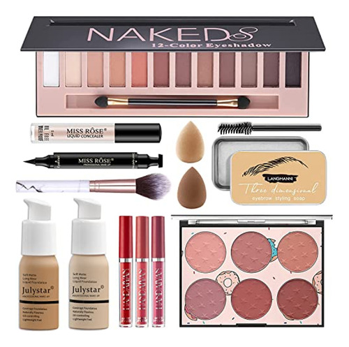 Kit De Maquillaje Profesional Todo En Uno Para Mujer, Kit Co