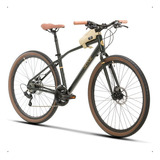 Bicicleta Sense Urbana Move Urban 2021 Shimano 21v + Bolsa Cor Verde/preto Tamanho Do Quadro M (165~173cm)