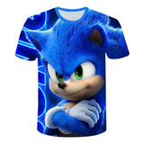 Niños Niños Juego Sonic El Erizo Camiseta 3d Blusa Tops