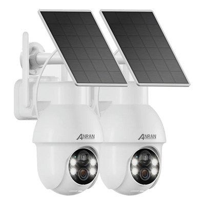 Cámara De Seguridad Solar Anran 2k Outdoor Inalámbrico, Wifi | Envío gratis