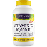 Vitamina D3 Healthy Origins 10,000iu 360 Tabletas Eg D2