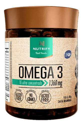 Omega 3 Ifos Vitamina E Epa 840 E Dha 521 60caps - Nutrify