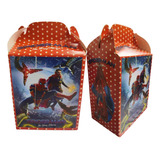 80 Caja Dulcera/lonchera Spiderman Fiesta, Dulces, Bolos Ara