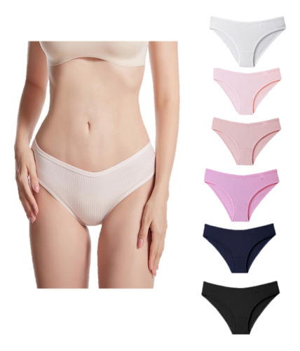 Conjunto De Confort Bragas De Algodón Para Mujer 6 Piezas