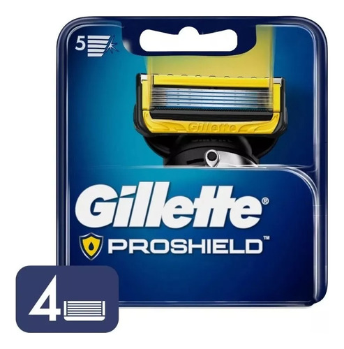 Repuestos De Afeitadora Gillette Fusion Proshield 4 Unidades