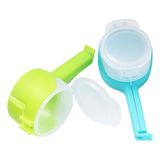 2x Clip Sellador De Bolsas Cierre Dispensador Cereal Snack