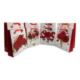 Pack 12 Bolsa Papel De Regalo Sorpresa Rosas Corazón M 26x32