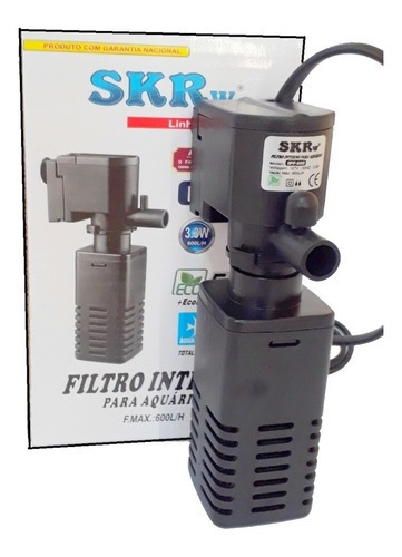 Filtro Interno C/bomba Submersa Skrw P/ Aquario Pequeno 110v