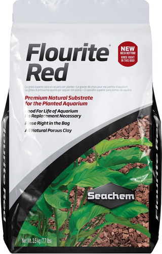 Flourite Red 3.5kg Sustrato Grava Acuario Plantado Pecera