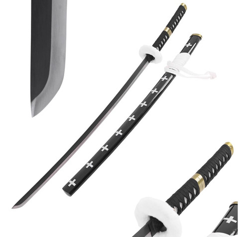 Espada Cosplay One Piece Trafalgar Law Kikoku Com Suporte 