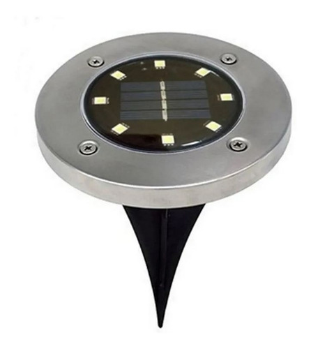 Spot Piso Luz Solar Led Jardin Exterior Embutir Estaca