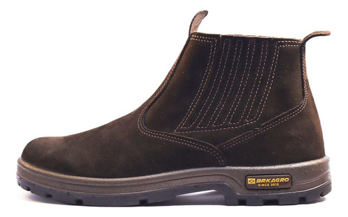 Bota Botina Brk Couro Agro Trabalho Original Tratorada