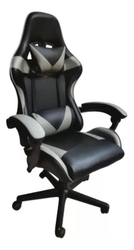 Cadeira Gamer Para Escritório Preta Cinza I Tech Chair