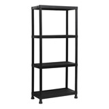 Estante Repisa Rack Plástico 4 Niveles 131x31x61cm Airhouse