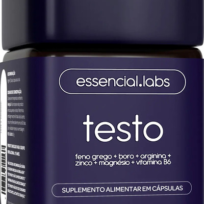 TESTO ESSENCIAL - Feno Grego + Boro + Arginina + Zinco + Magnésio + Vitamina B6 - 60 Cápsulas | MercadoLivre