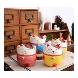 Maneki Neko Gato De La Suerte Y Fortuna Cerámica Feng Shui