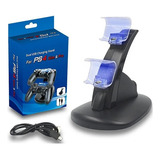 Cargador Base Para Controles De Ps4 Carga Dual Con Luz Led