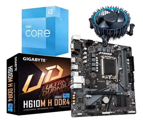 Combo Board H610m Procesador Intel Core I3 12100f Pc