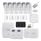 Kit Alarme Amt 8000 Sf E Wifi C/ 5 Magnéticos E 6 Infra Ext