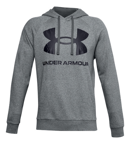 Polerón Hombre Rival Fleece Bi L Gris Under Armour