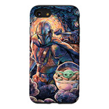 Funda Estilo Noche Estrellada Para iPhone SE Star Wars: The