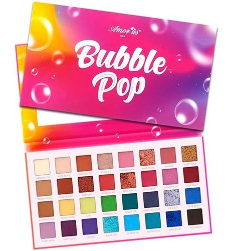 Paleta De Sombras Amor Us Varios Modelos Color De La Sombra Bubble Pop