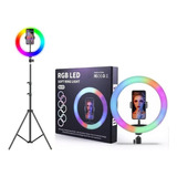 Aro Luz Led Para Fotografia Y Video 33 Cm Con Tripode 2 M Co