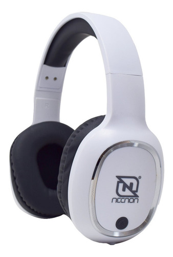 Audífonos Diadema Necnon Nbh-04 Pro Blanco Plata Bluetooth 