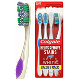 Colgate 360 Optic White Toothbrush Pack, Full Head Soft, 4