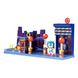 Playset Sonic The Hedgehog Muñeco Figura Studiopolis Zone