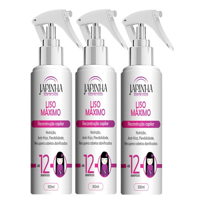 Kit 3 Protetor Térmico Capilar 300ml | Reconstrutor Capilar